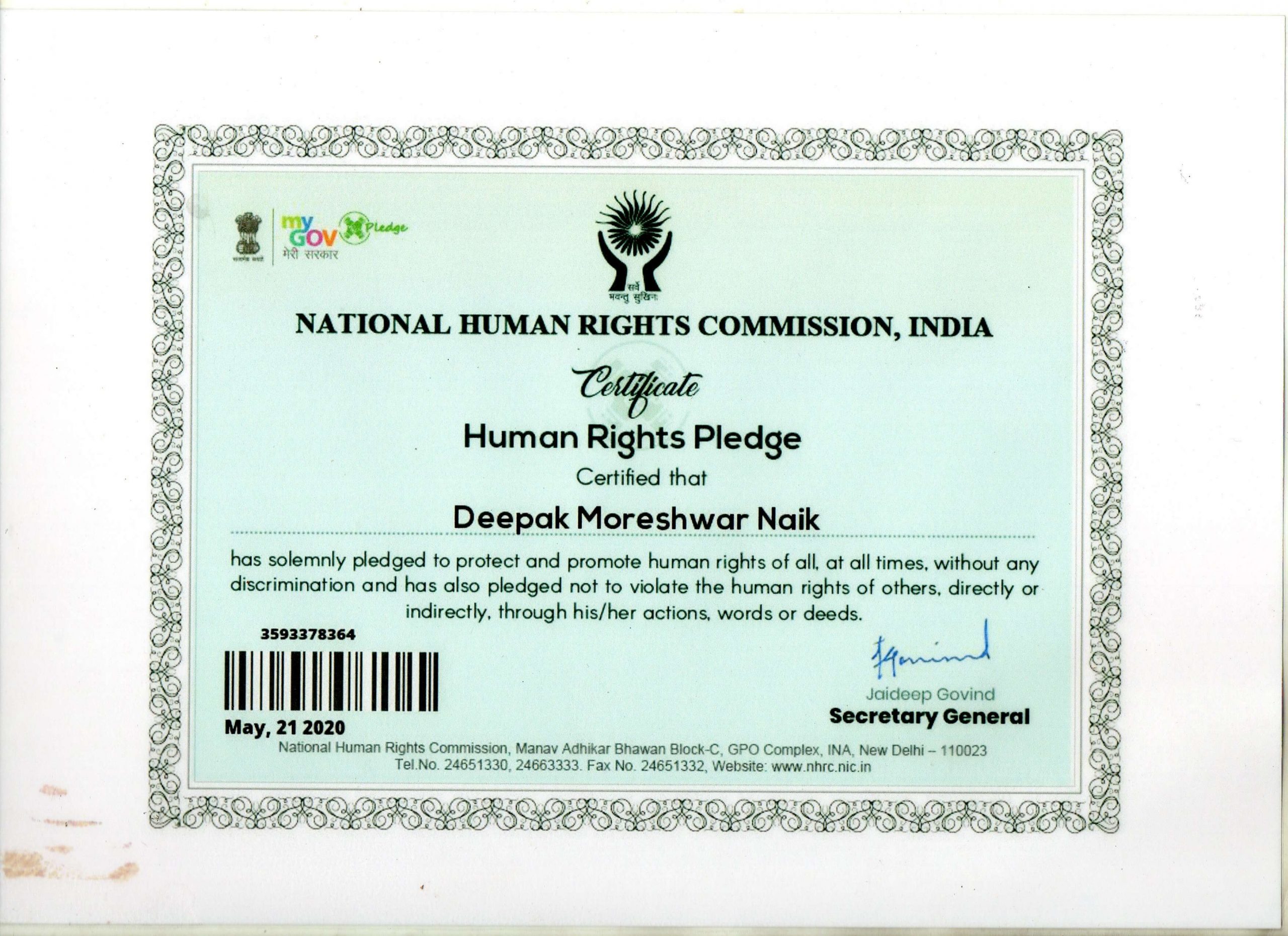 40. National Human Rights Comm , indiia